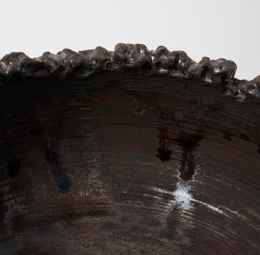 希少 RAW LIFE FACTORY RLF 鬼嫁 (大) 窯変 真黑 植物鉢