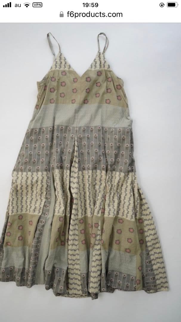 せいらです☆２度短時間着用超美品☆GASA草原の路キャミドレス