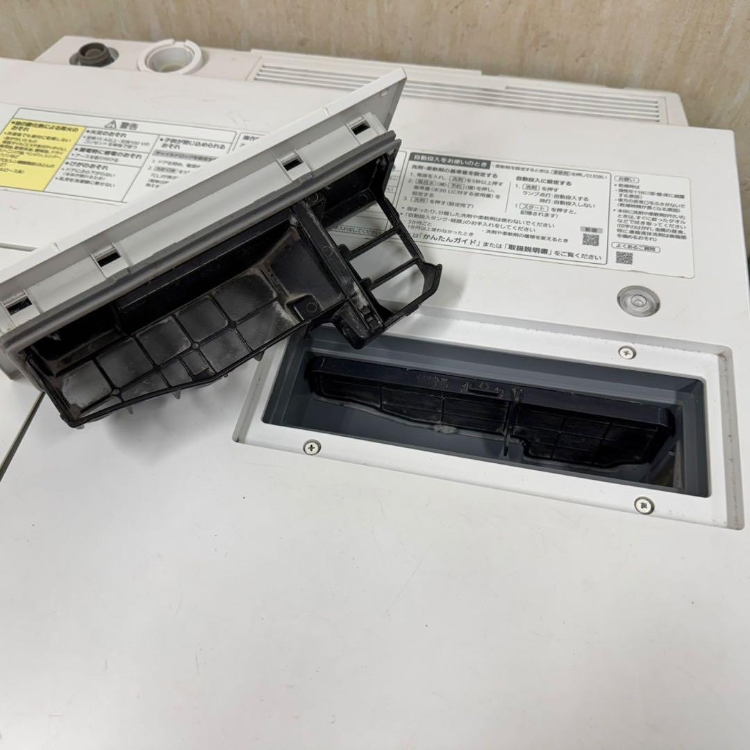 117パナソニックドラム式洗濯機　乾燥付き10/5キロ　小型　一人暮らし　左開き