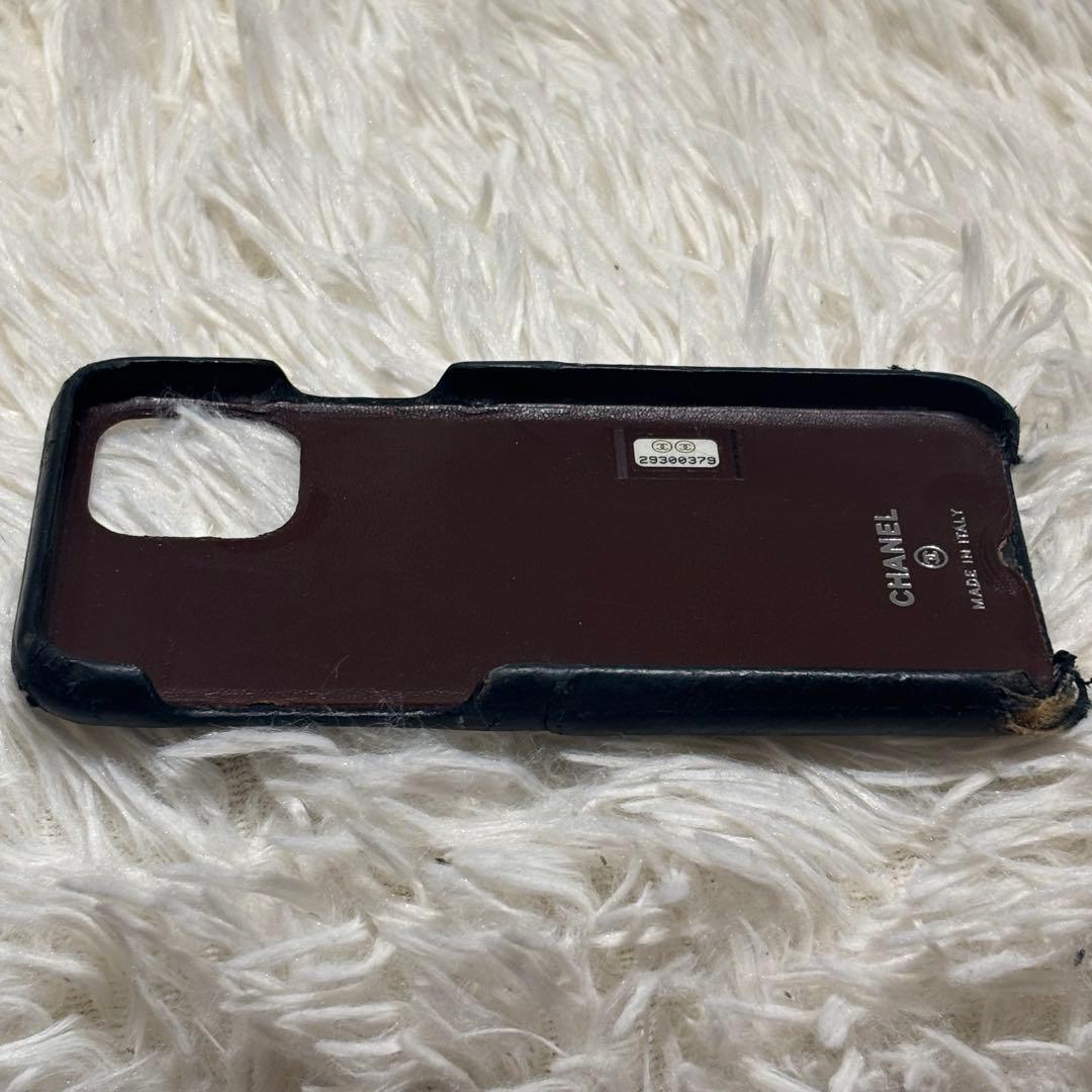 シャネル　マトラッセ キャビアスキン ココマーク　iPhoneケース