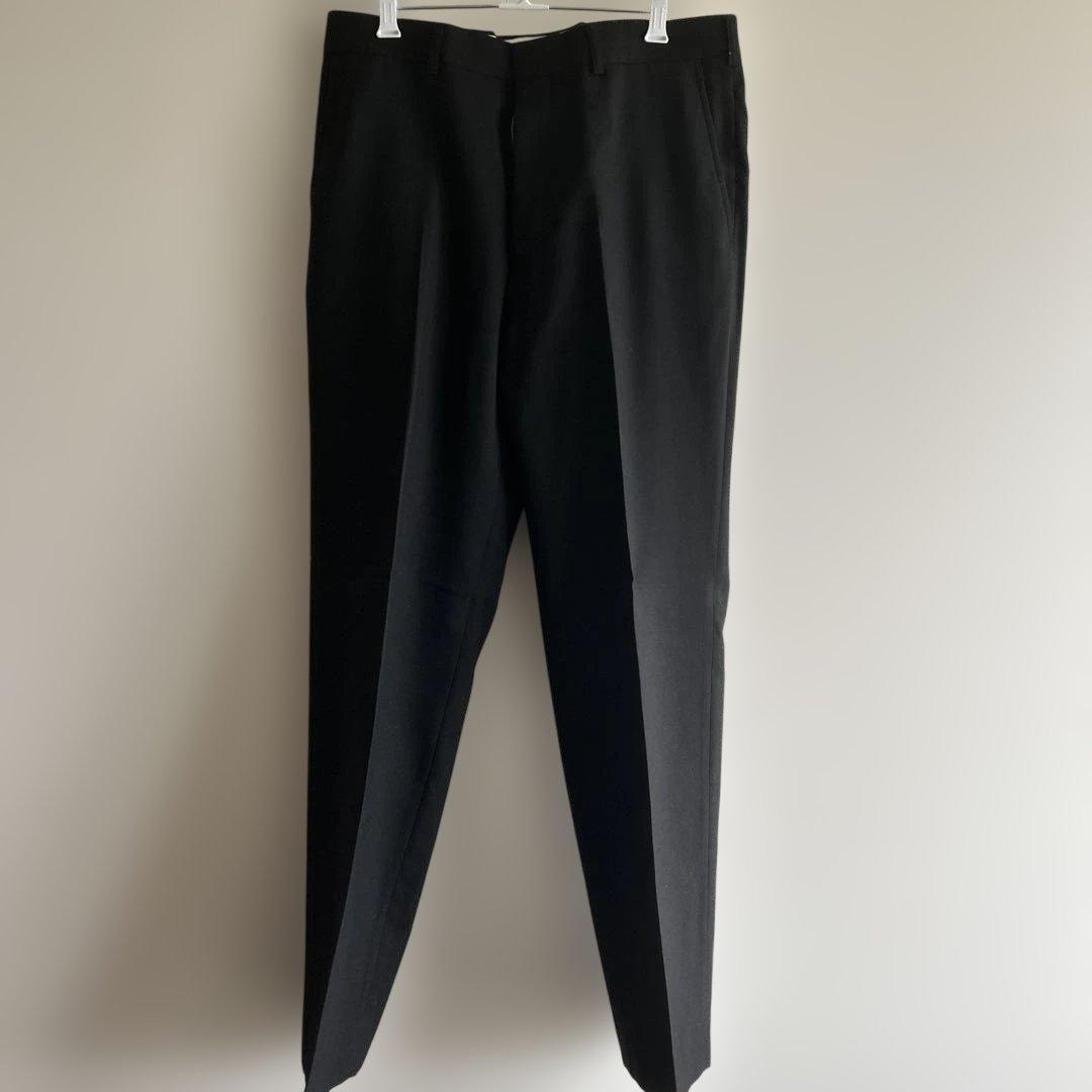 ブラック シングルブレスト スーツジャケット