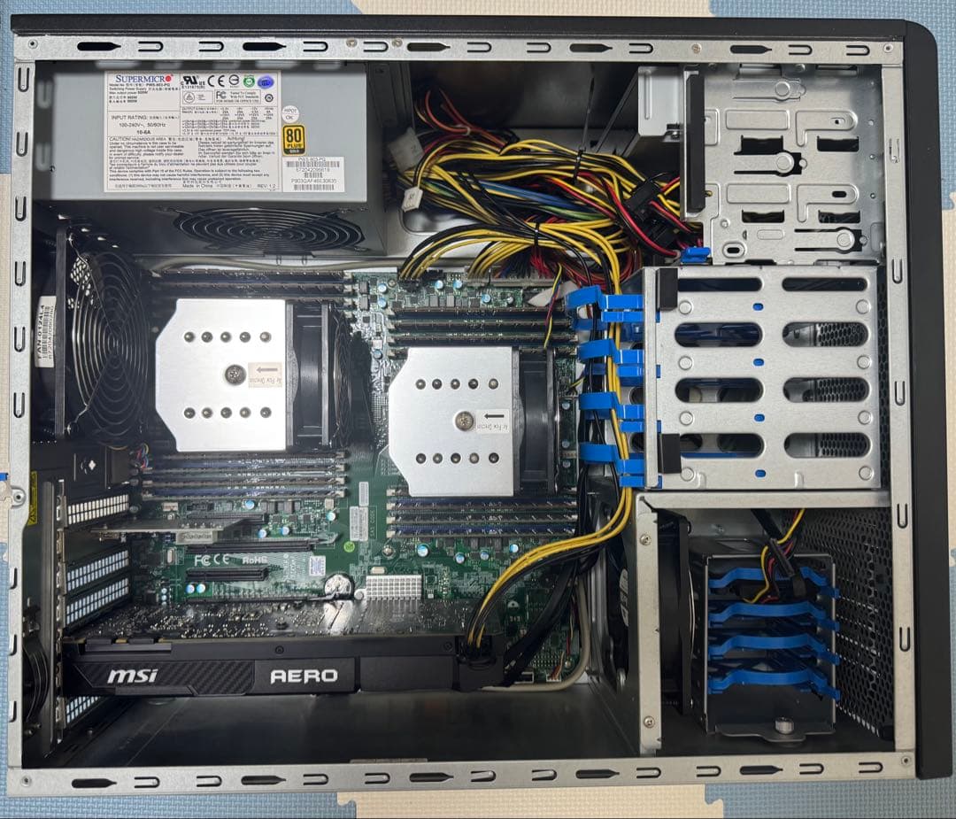 MicroProサーバーE5 2690v4,Ram 256GB,GTX 1080