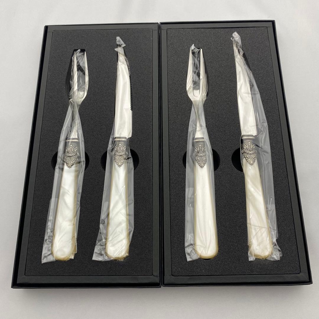 EME エメ　ステーキセット　カトラリー　フォーク　ナイフ　ペア　イタリア製