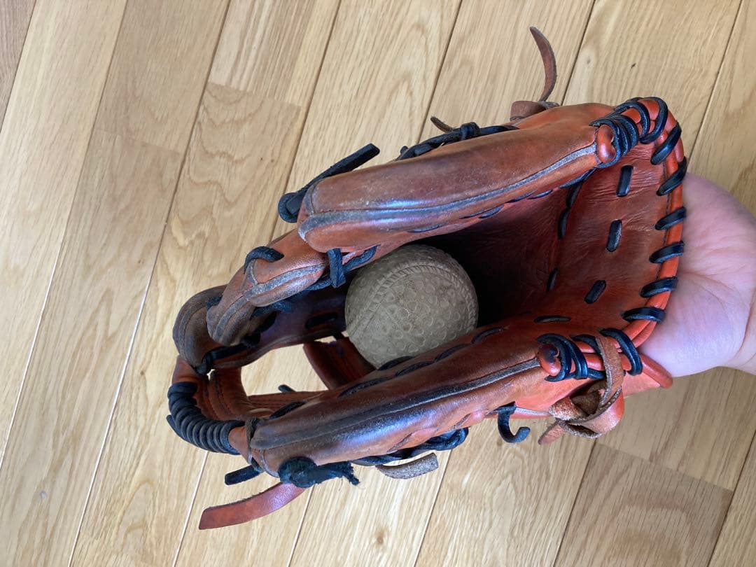 ハタケヤマ 軟式グローブ オレンジ