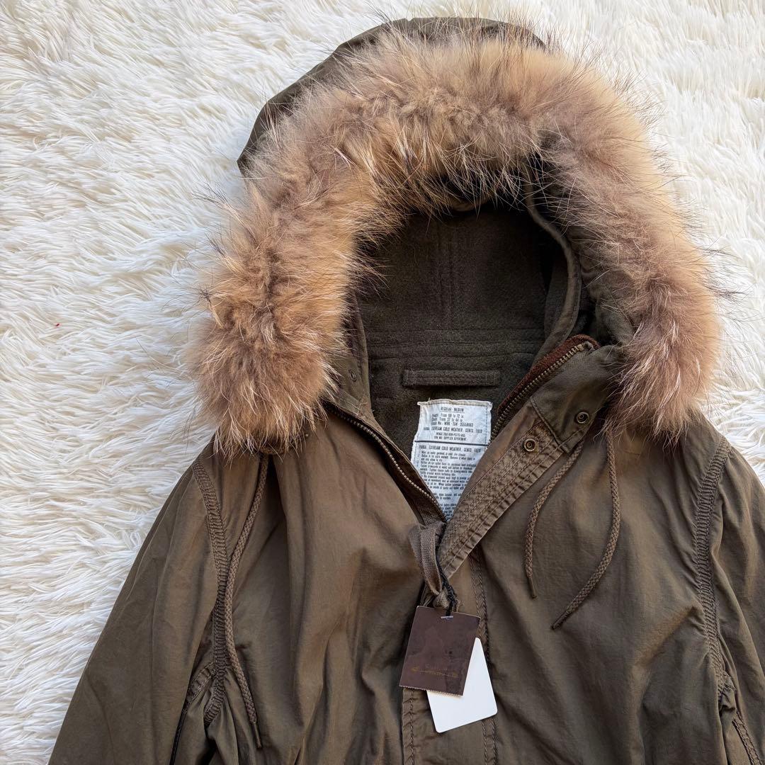 goa モッズコート 高級 フィンラクーンファー ライナー付 y2k 平成