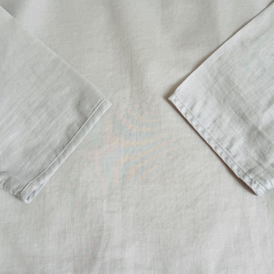 【美品】yoli simple blouse シンプルブラウス ライトグレー