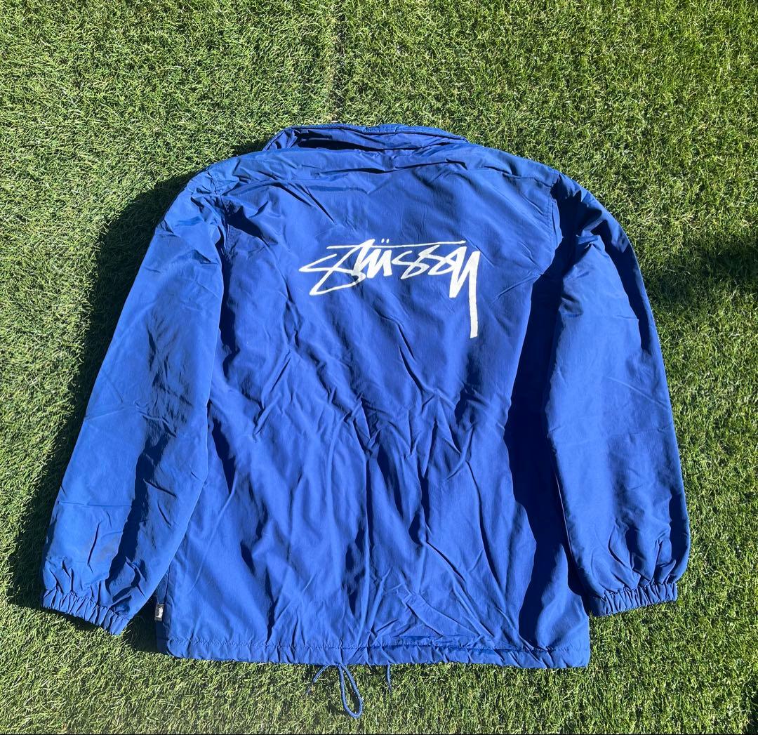 Stussy ストックロゴバックプリントコーチジャケット　old stussy