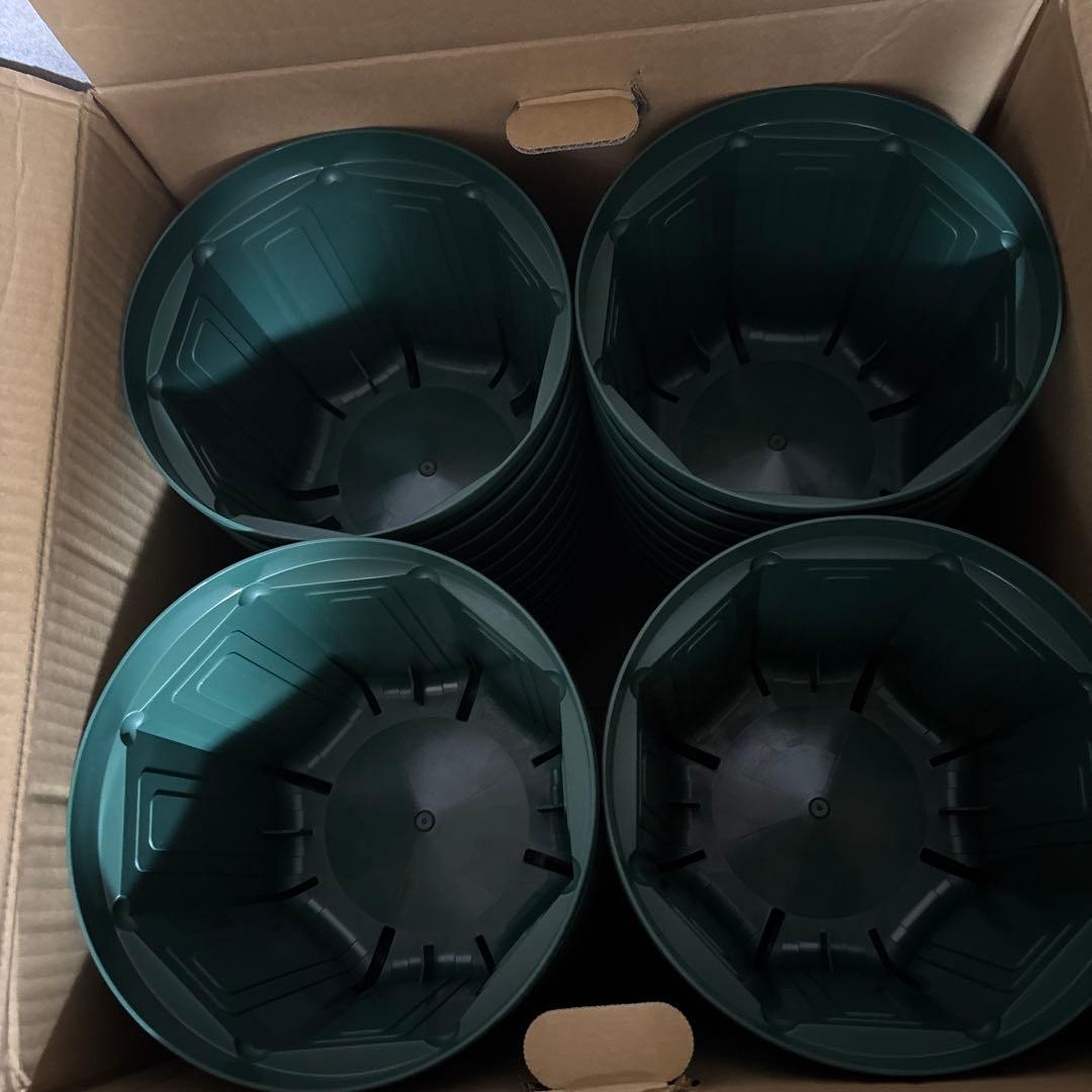 兼弥産業　スリットポット　24cm CSM-240 モスグリーン　59個入り