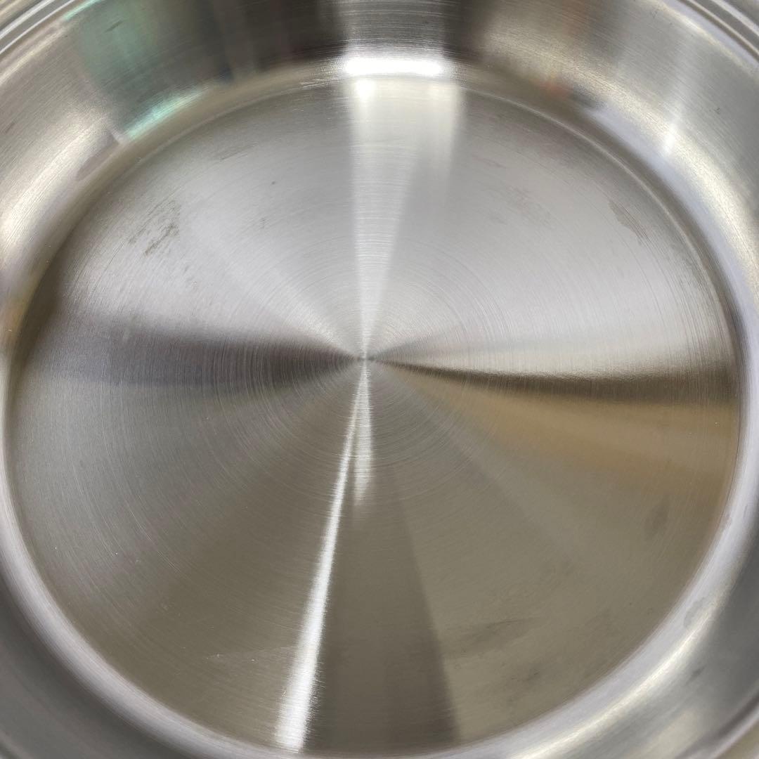 Master Chef 最高級ステンレス無水鍋　ステンレスフライパン