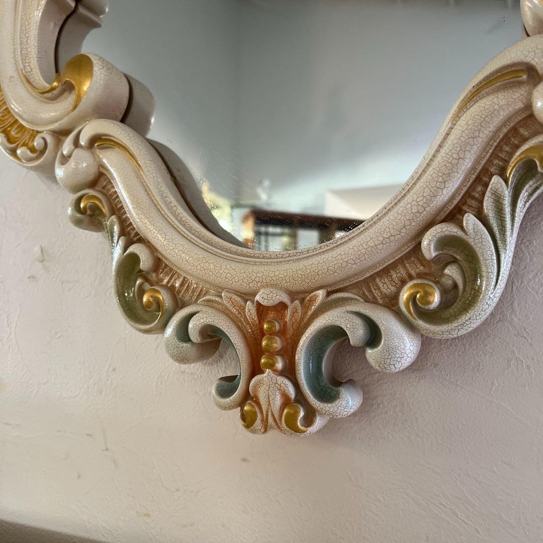 k015r122 ロココ調 まるでお姫様の部屋のようなクラシカルウォールミラー