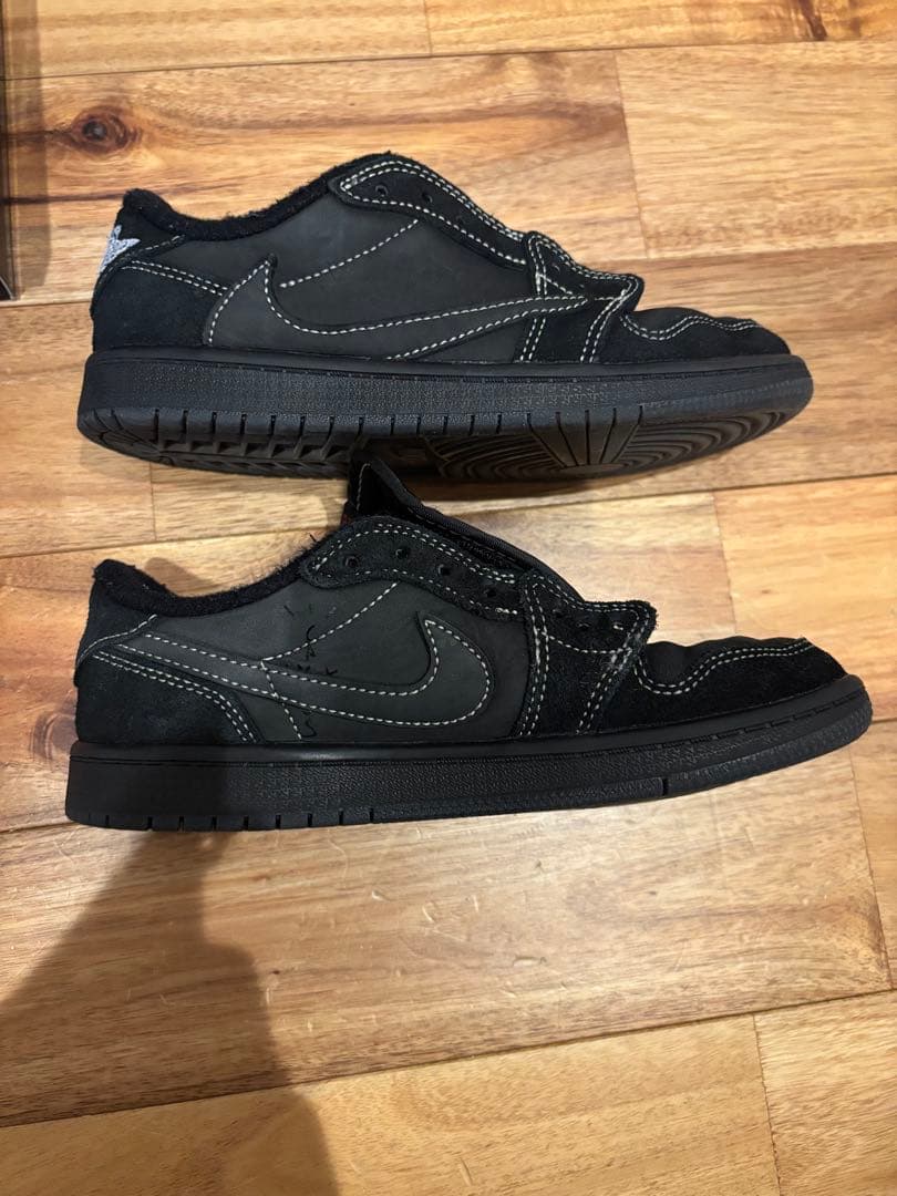 NIKEエアジョーダン1トラヴィススコットファントムブラック21cm