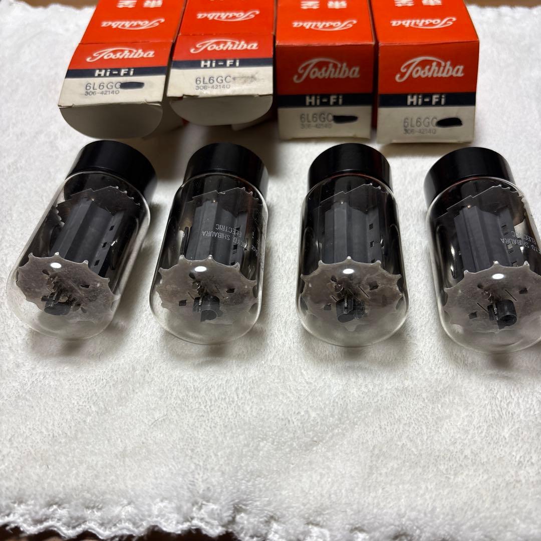 東芝 6L6GC 真空管 4本セット