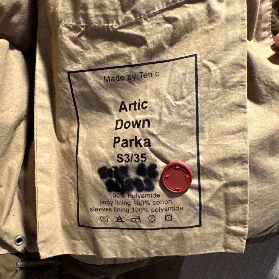 Ten-C Artic Down Parka S3/35 オリーブ Mサイズ