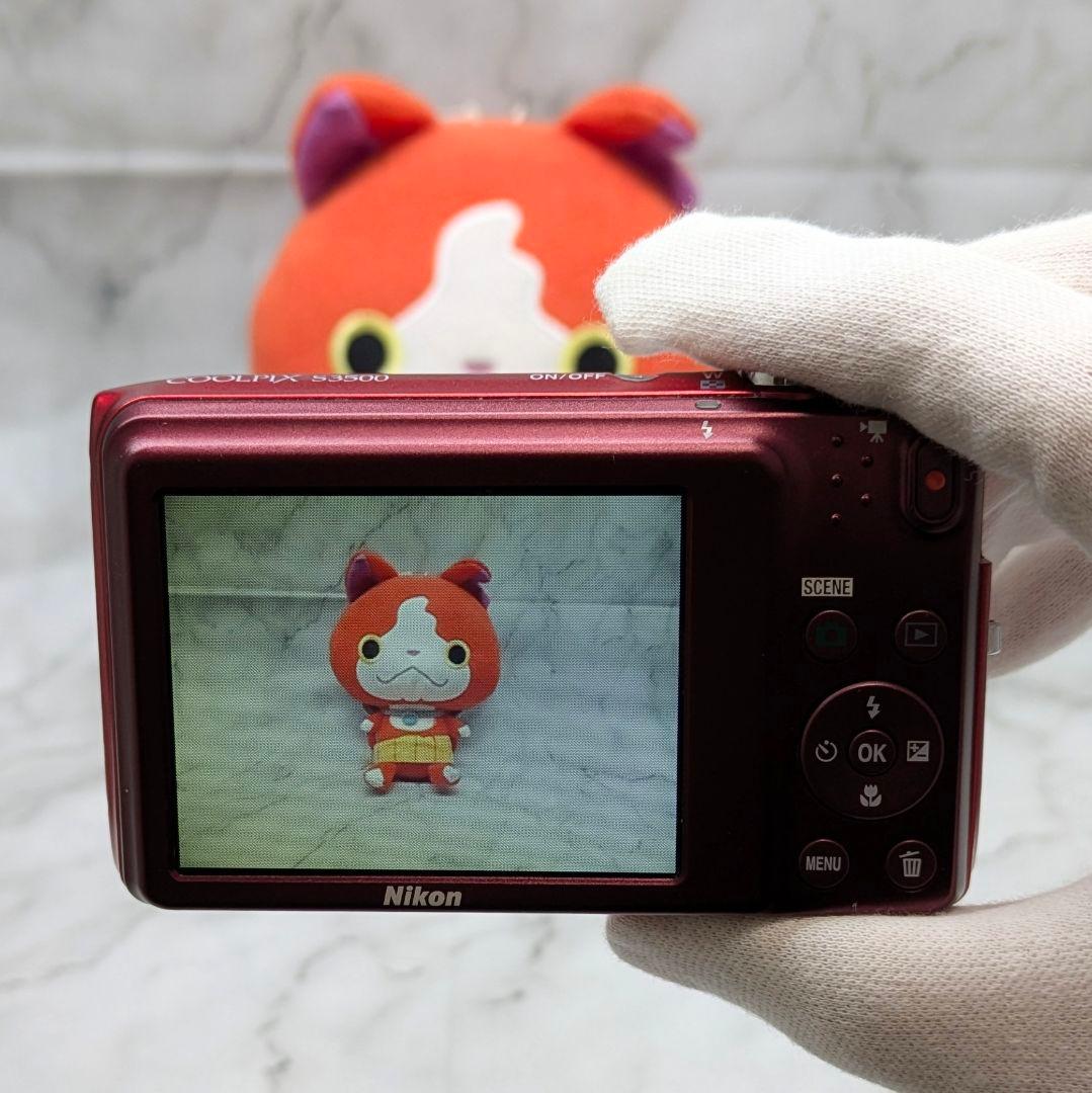 ​Nikon ニコン COOLPIX S3500 レッド デジカメ コンデジ