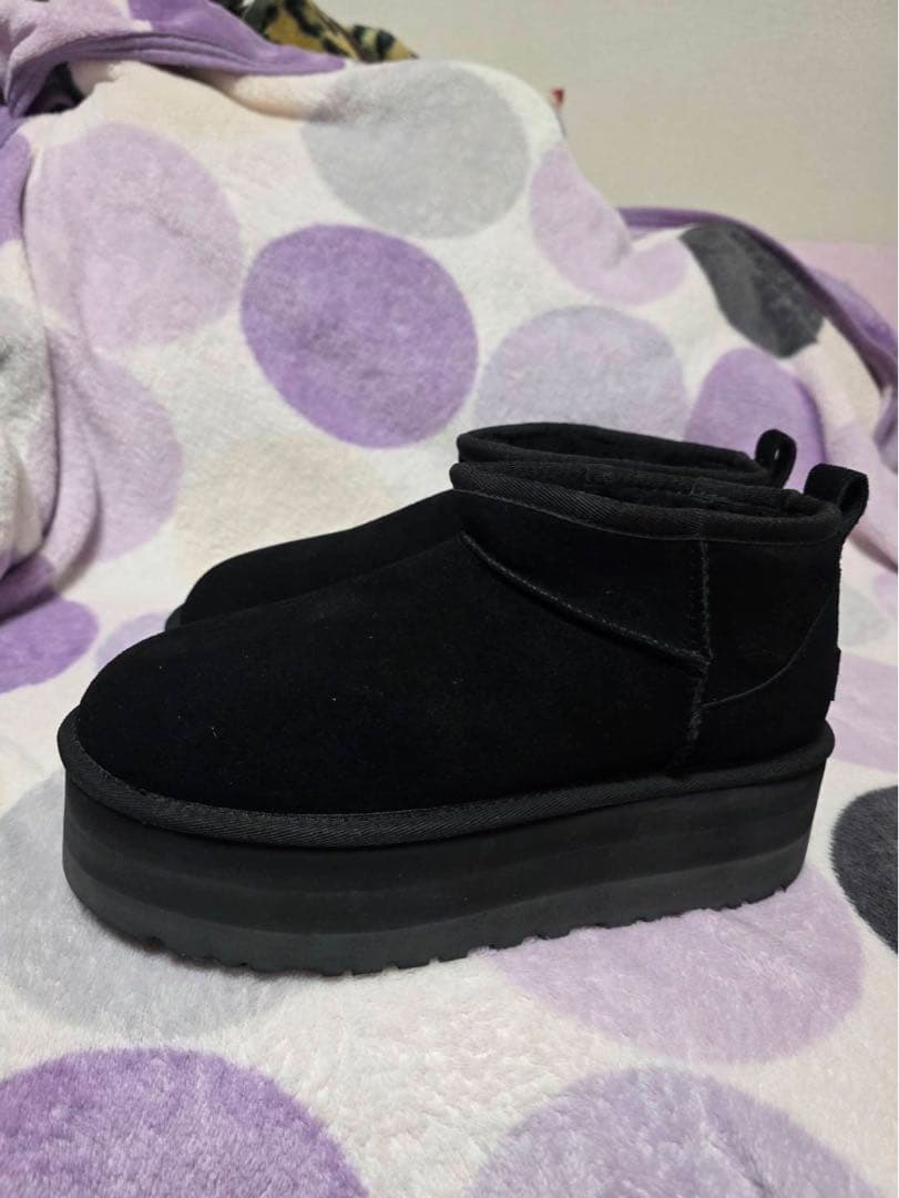アグ ムートンブーツ レディース ショートブーツ スウェード 厚底