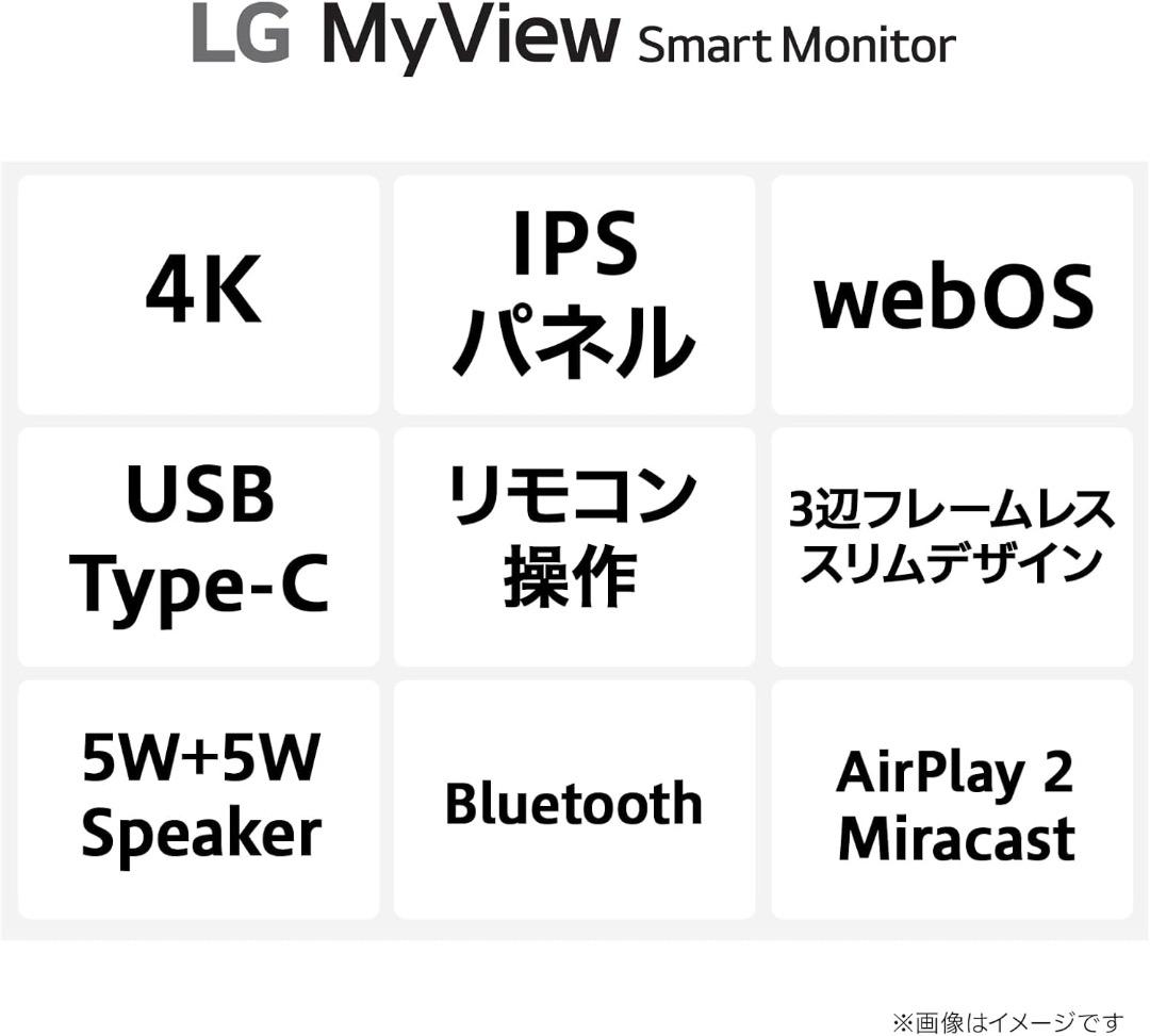 美品-モニター31.5インチ4K|32SR83U-W/LGMyViewSmart