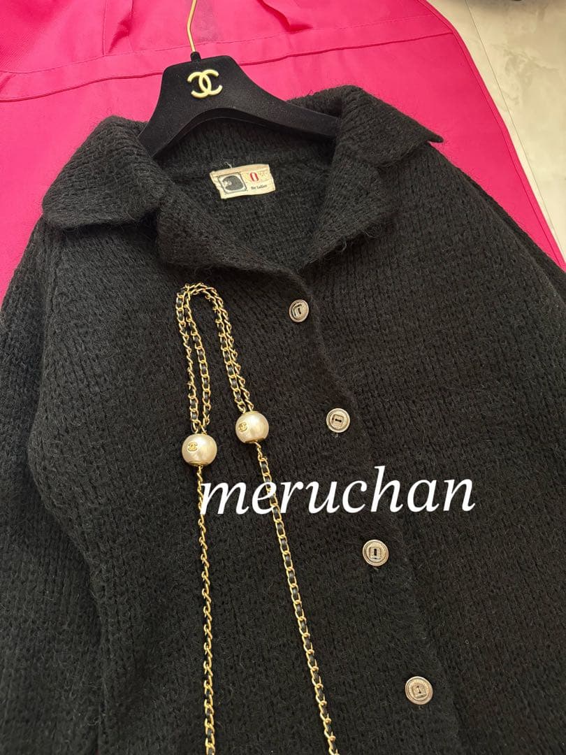 【美品】NON きれいめ♡厚手 襟付きニットカーディガン ニットジャケット