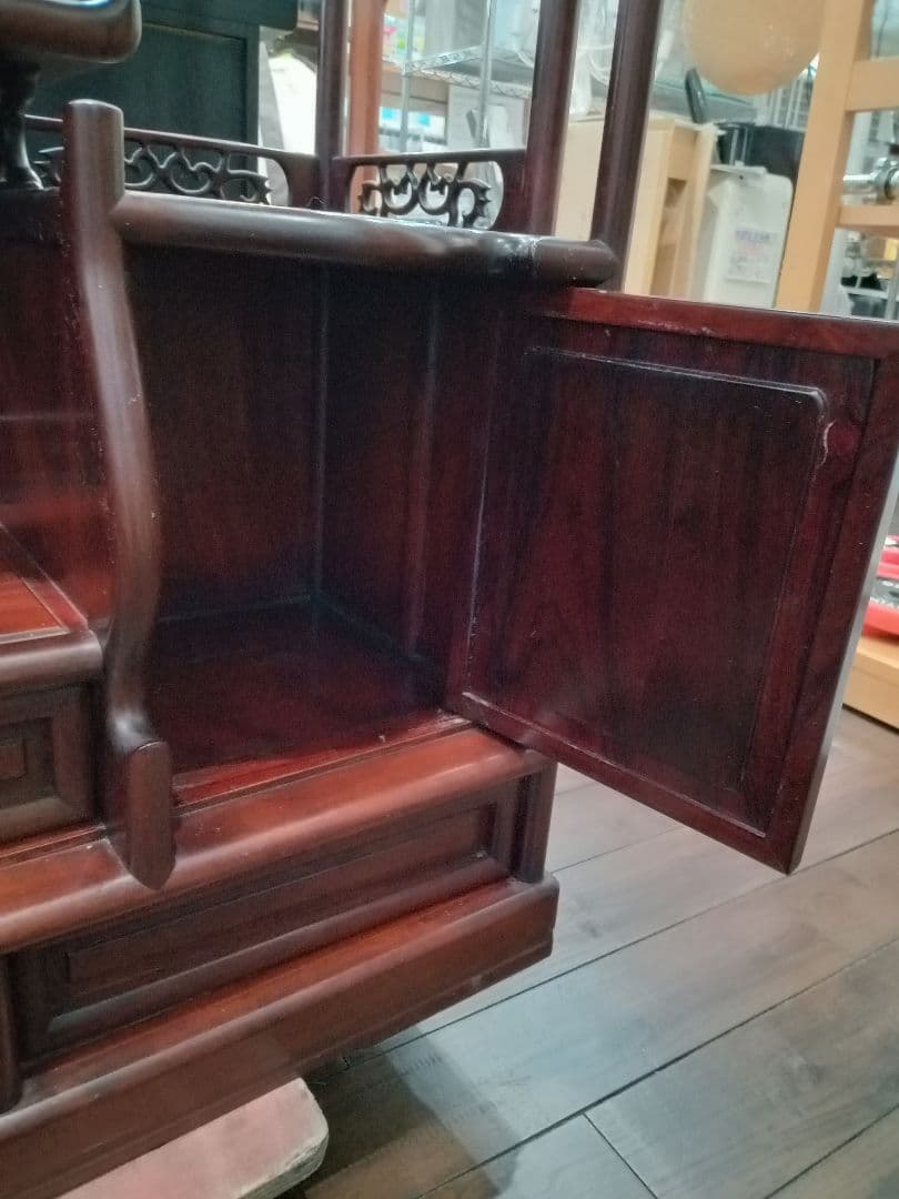 【北九州市・福岡市限定】飾り棚　唐木【配達に設置込み】