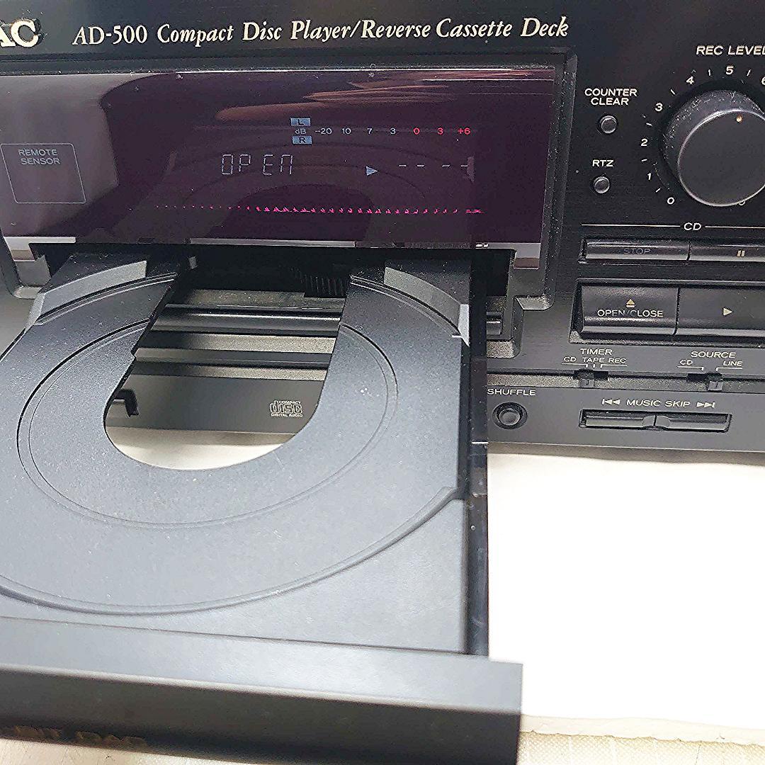 【TEAC】 AD-500｜CDプレーヤー＋カセットデッキ｜一体型｜リモコン付属