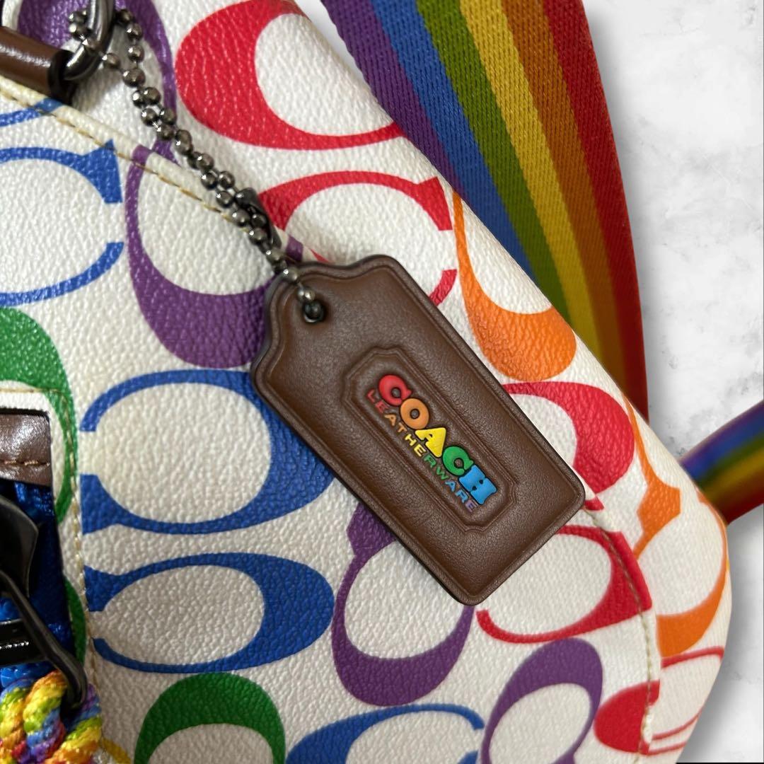 【極美品希少】COACH RAINBOW 2472 ウエストポーチ PVCレザー