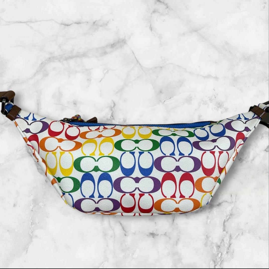 【極美品希少】COACH RAINBOW 2472 ウエストポーチ PVCレザー
