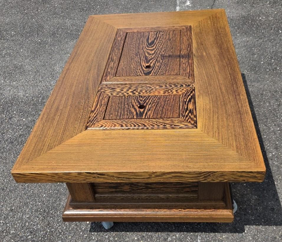 〈たのめる便・現状渡し〉タガヤサン 鉄刀木 角火鉢 長火鉢 囲炉裏