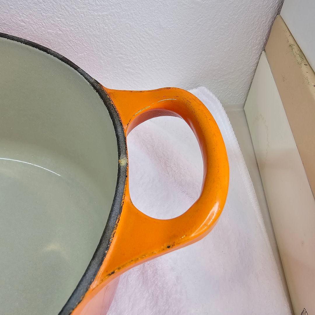 Le Creuset ル・クルーゼ オーバル両手鍋 オレンジ 25cm