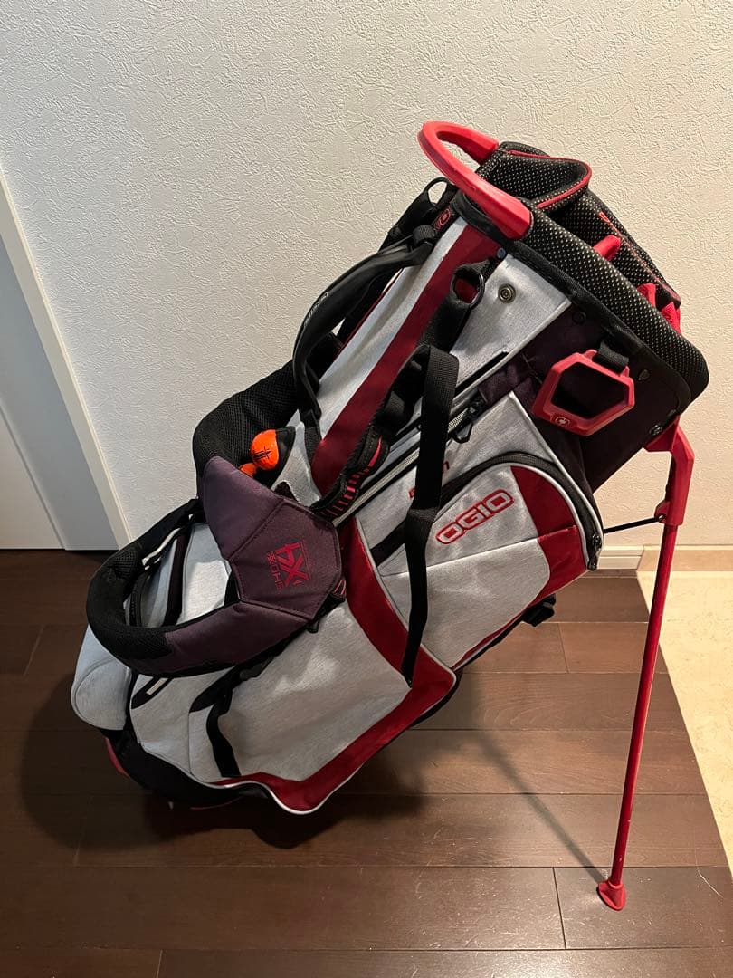 OGIO GROM オジオ スタンド付きキャディバッグ グレー 14分割