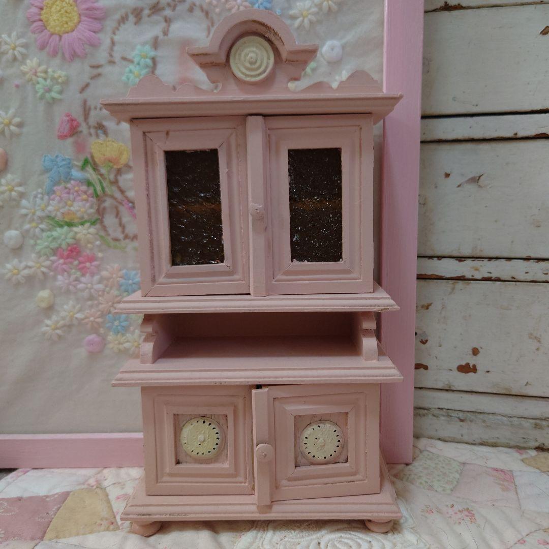 砂漠できなこ！！ヴィンテージ、ドールハウス、ミニチュア、食器棚