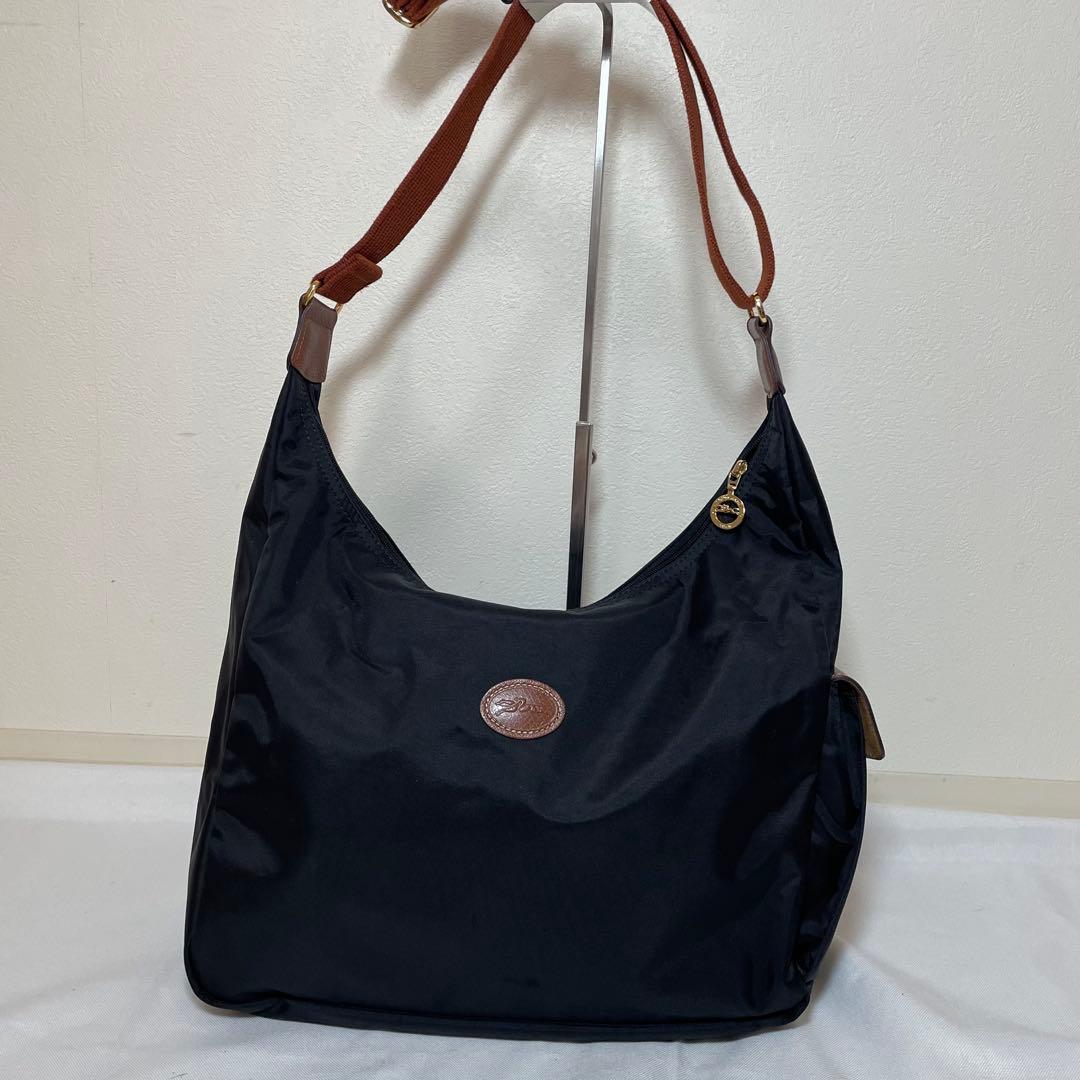 LONGCHAMP ロンシャン ショルダーバッグ ナイロン ホーボー