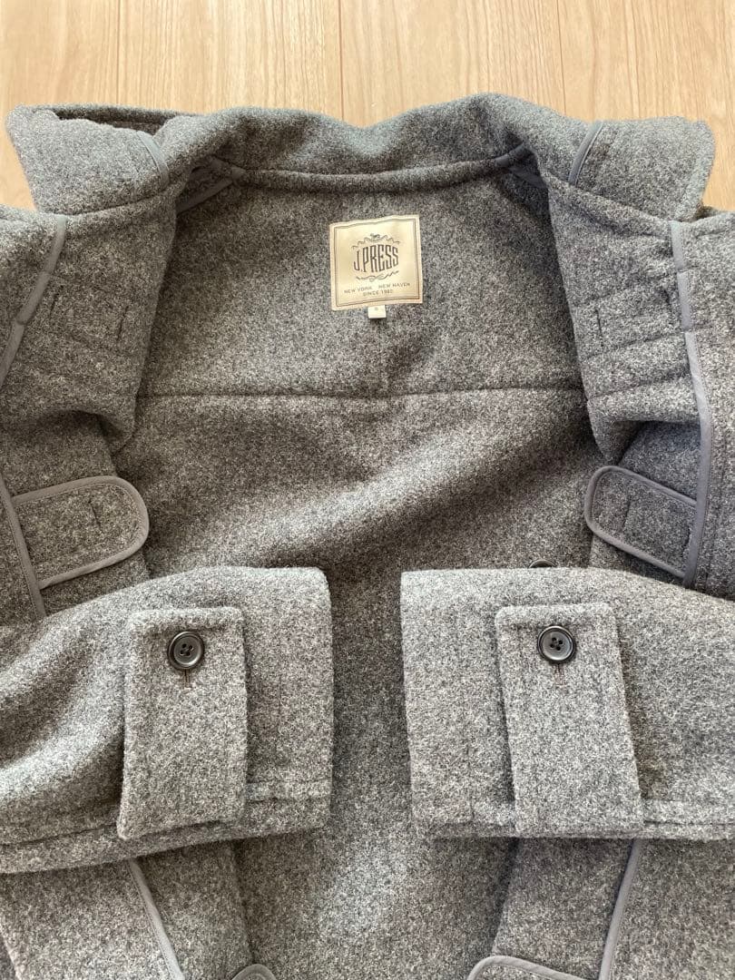 【美品】J.press ダッフルコート S グレー