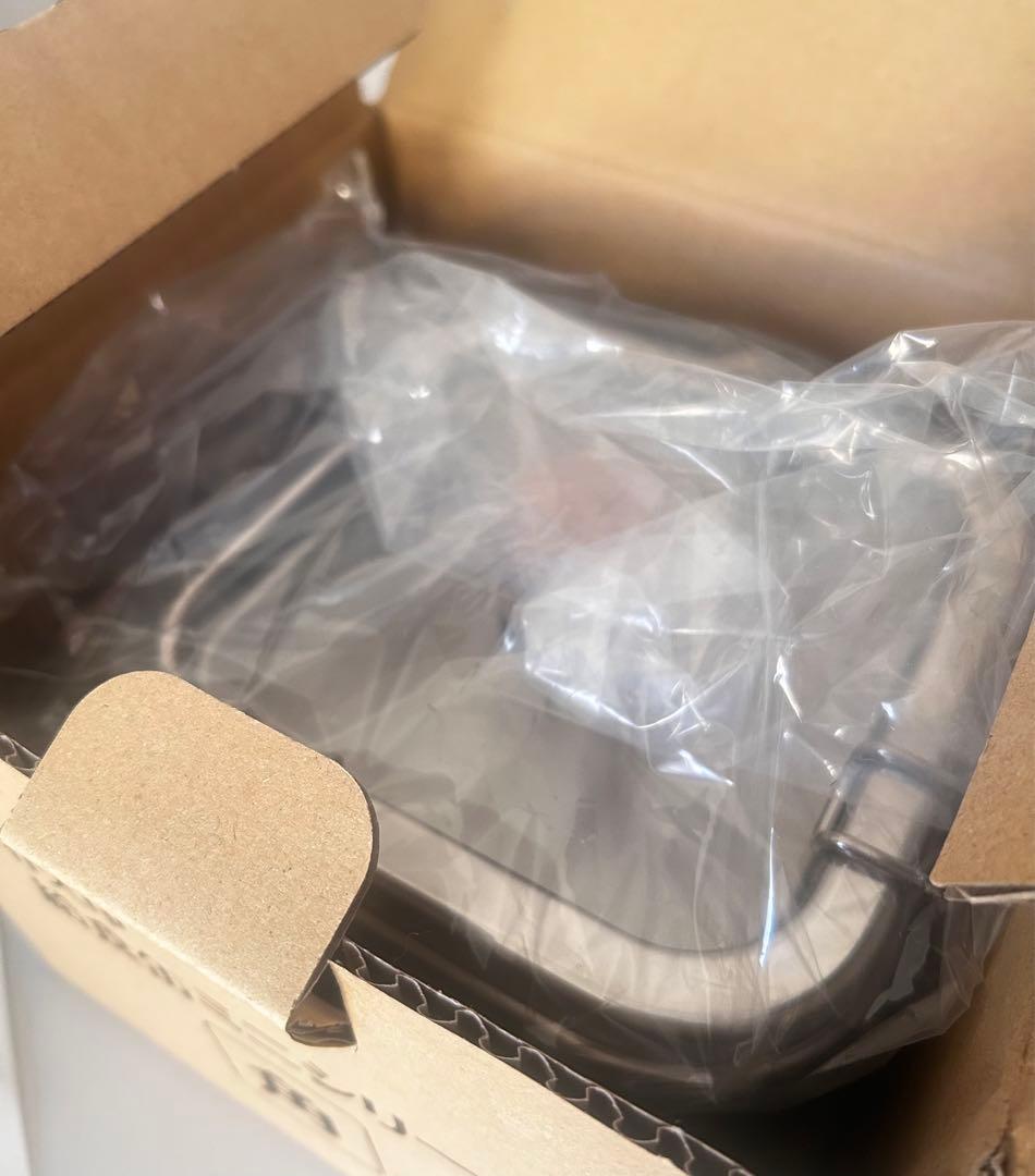 【新品未使用】仔犬印　角形給食缶ミニ