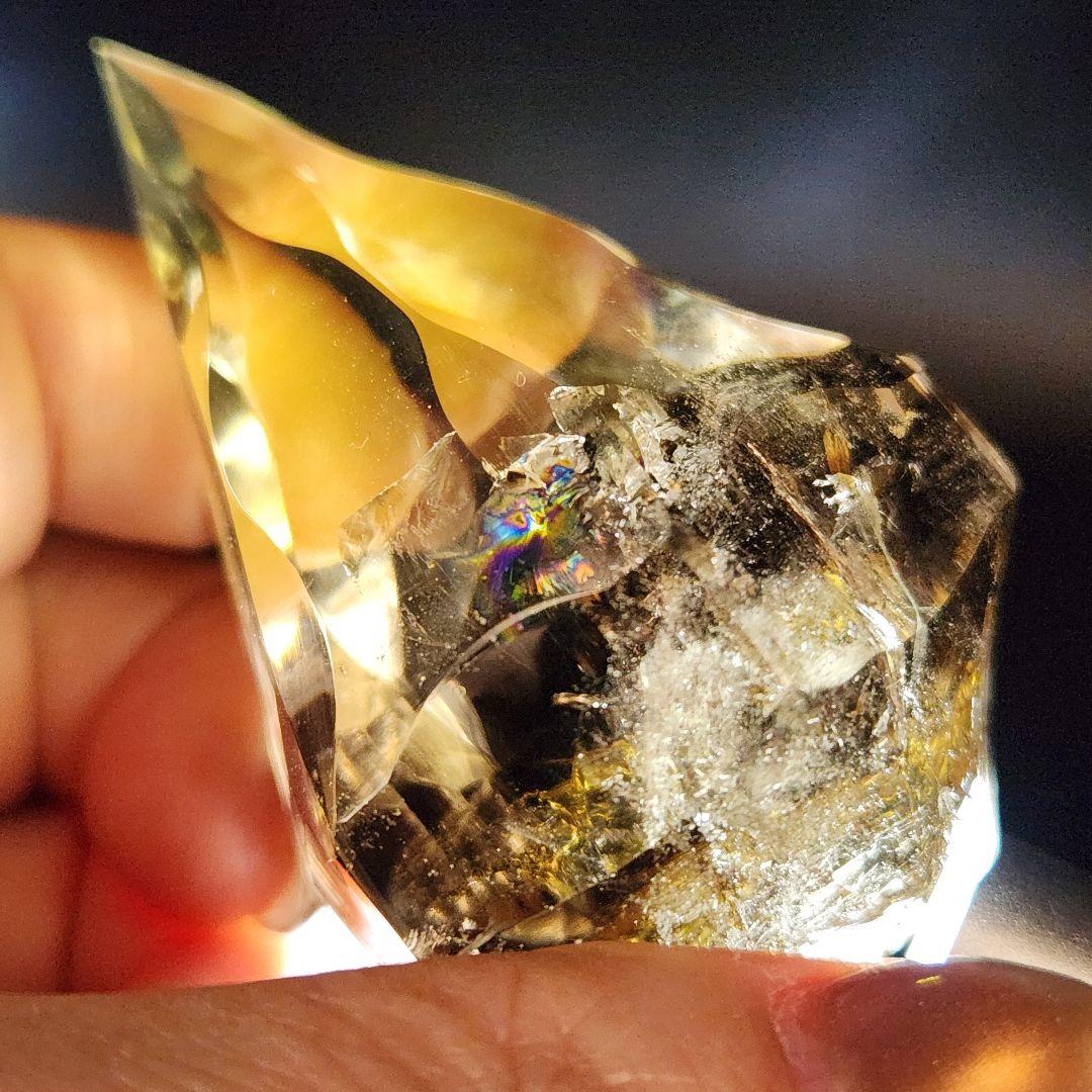 激レア！【新品】ゼウスクオーツ ★ スモーキーシトリン ★ 天然アイリス沢山