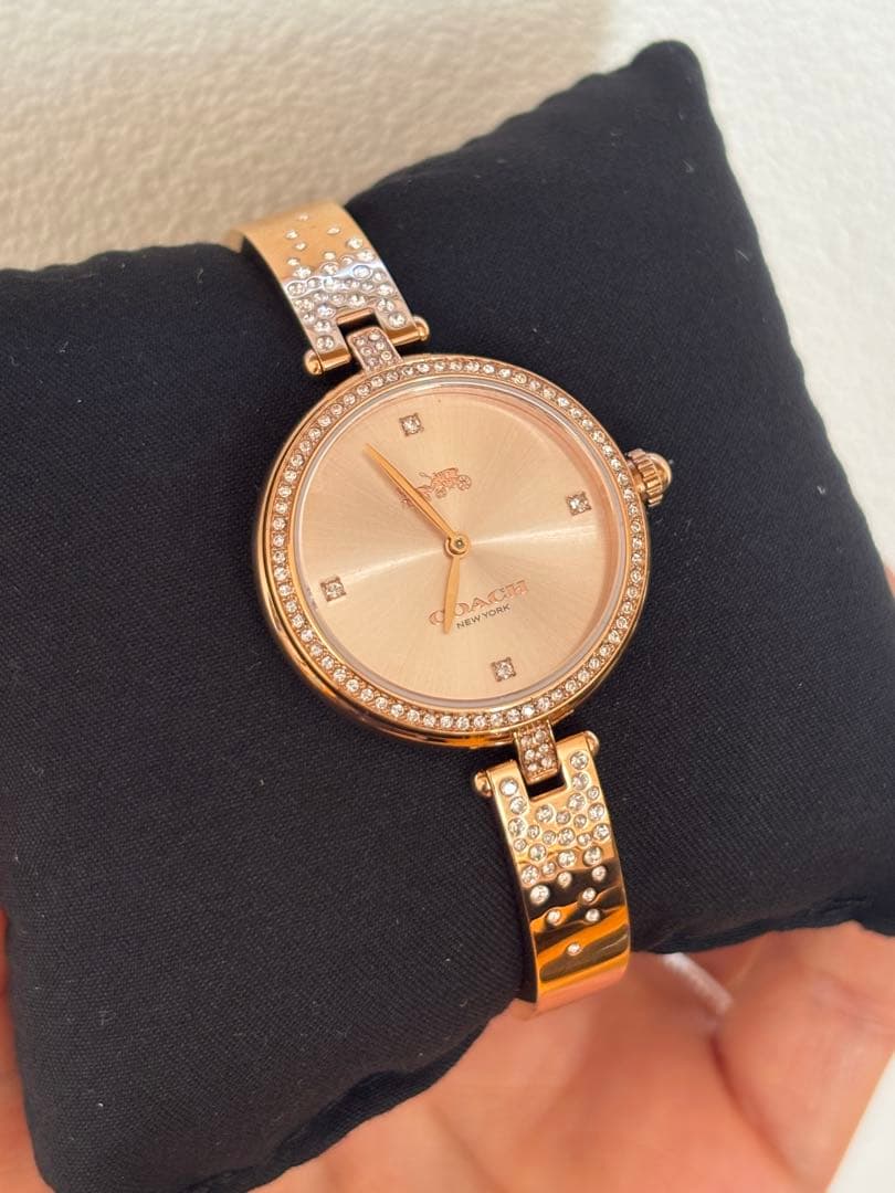 COACH レディース パーク28mm クォーツ ピンクゴールド14503651