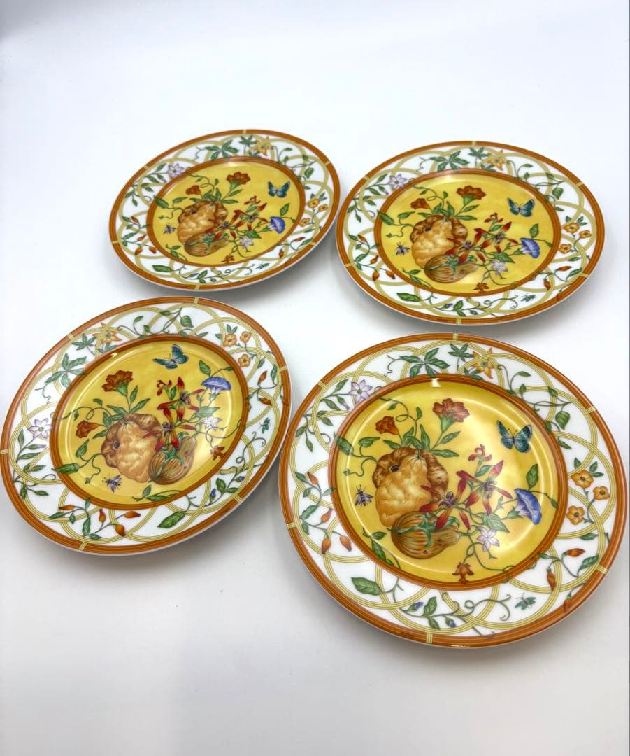 HERMES エルメス　シエスタ　19cmプレート 4枚セット