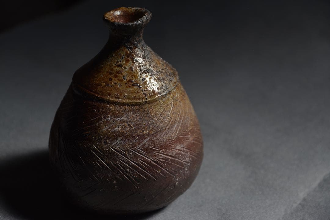 【金重晃介】備前扁壺徳利