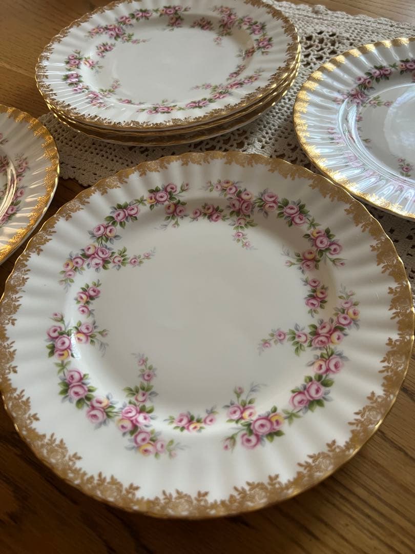 ロイヤル・アルバート ディミティローズ ケーキ皿6枚セット