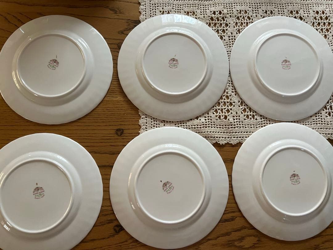 ロイヤル・アルバート ディミティローズ ケーキ皿6枚セット