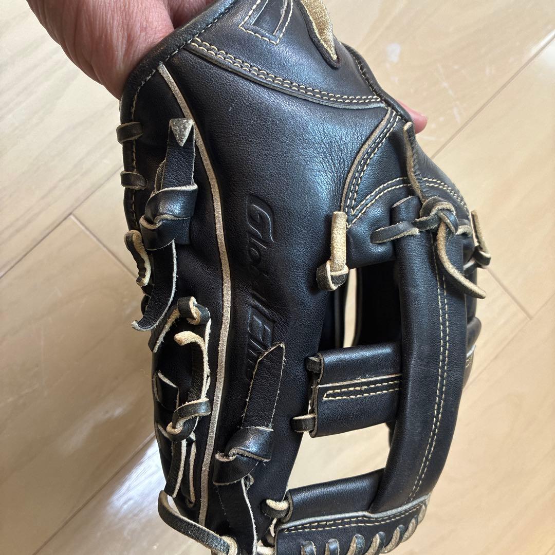 Mizuno グローバルエリート 軟式グローブ 黒(少年野球用)