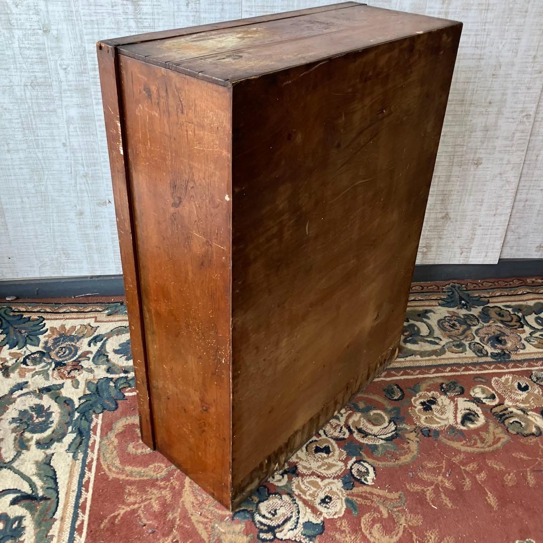 昭和レトロ 古家具 ガラス戸 木製キャビネット 食器棚 飾り棚 サイドボード古材