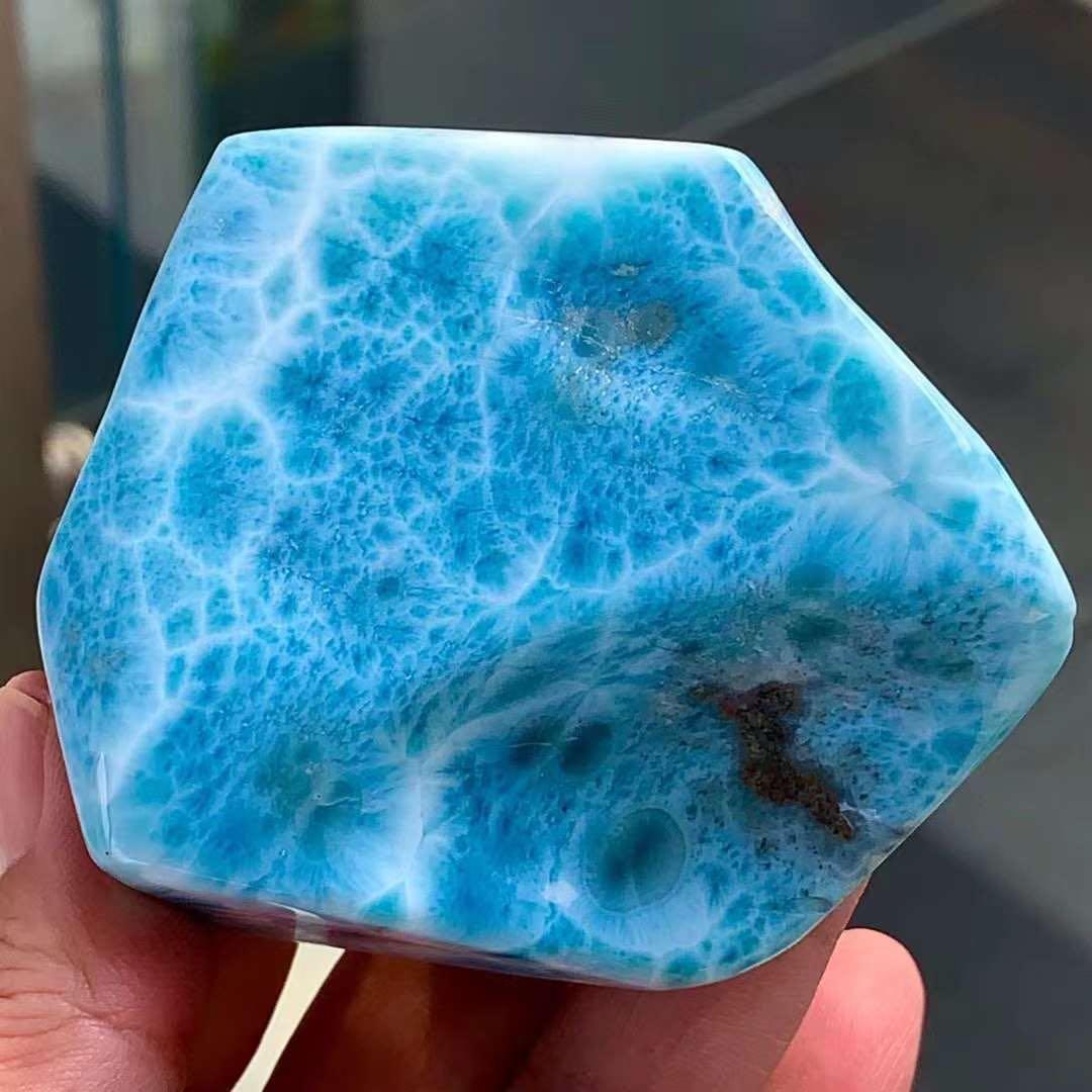 198.2g 天然無処理　ラリマー  置物(原石)