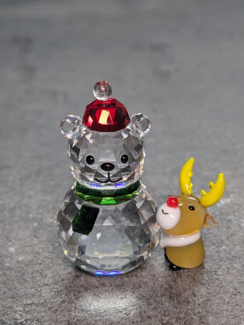 スワロフスキー　ロッキングベア&トナカイさん　クリスマス　くま