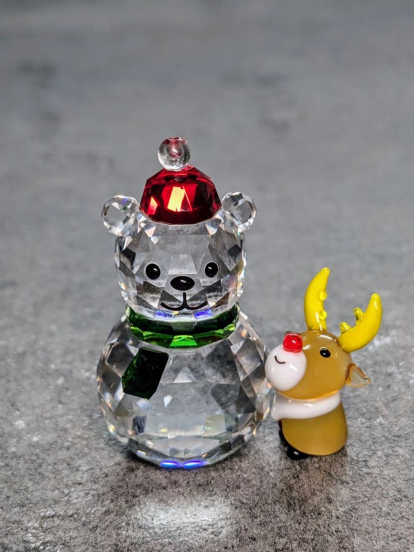 スワロフスキー　ロッキングベア&トナカイさん　クリスマス　くま