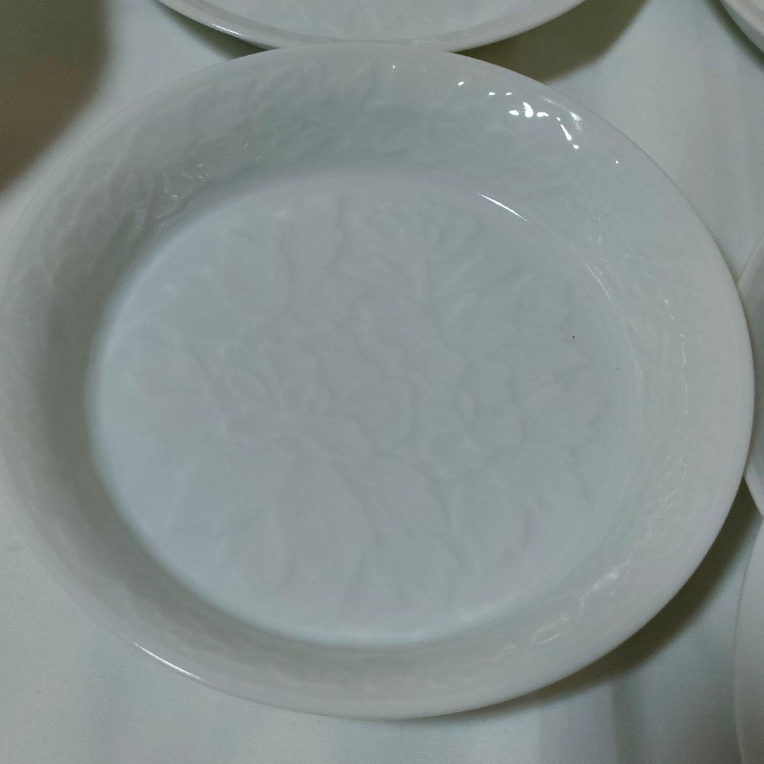 【新品】有田焼 西山窯 白磁 牡丹 皿・小鉢揃 各5客 2箱 全20個 木箱付