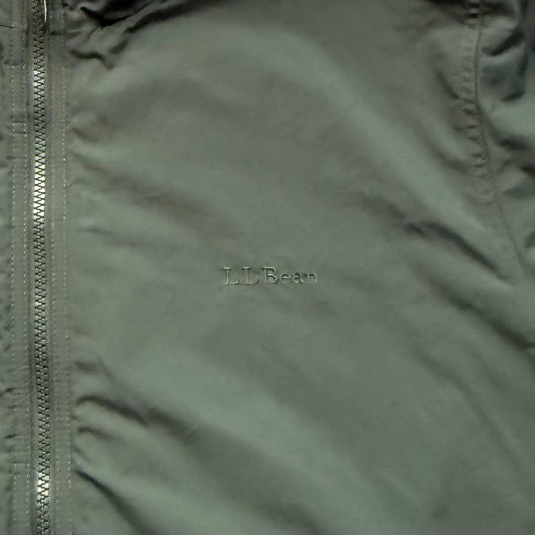 L.L.Bean ウォームアップジャケット　ナイロンフリース　ロゴ刺繍