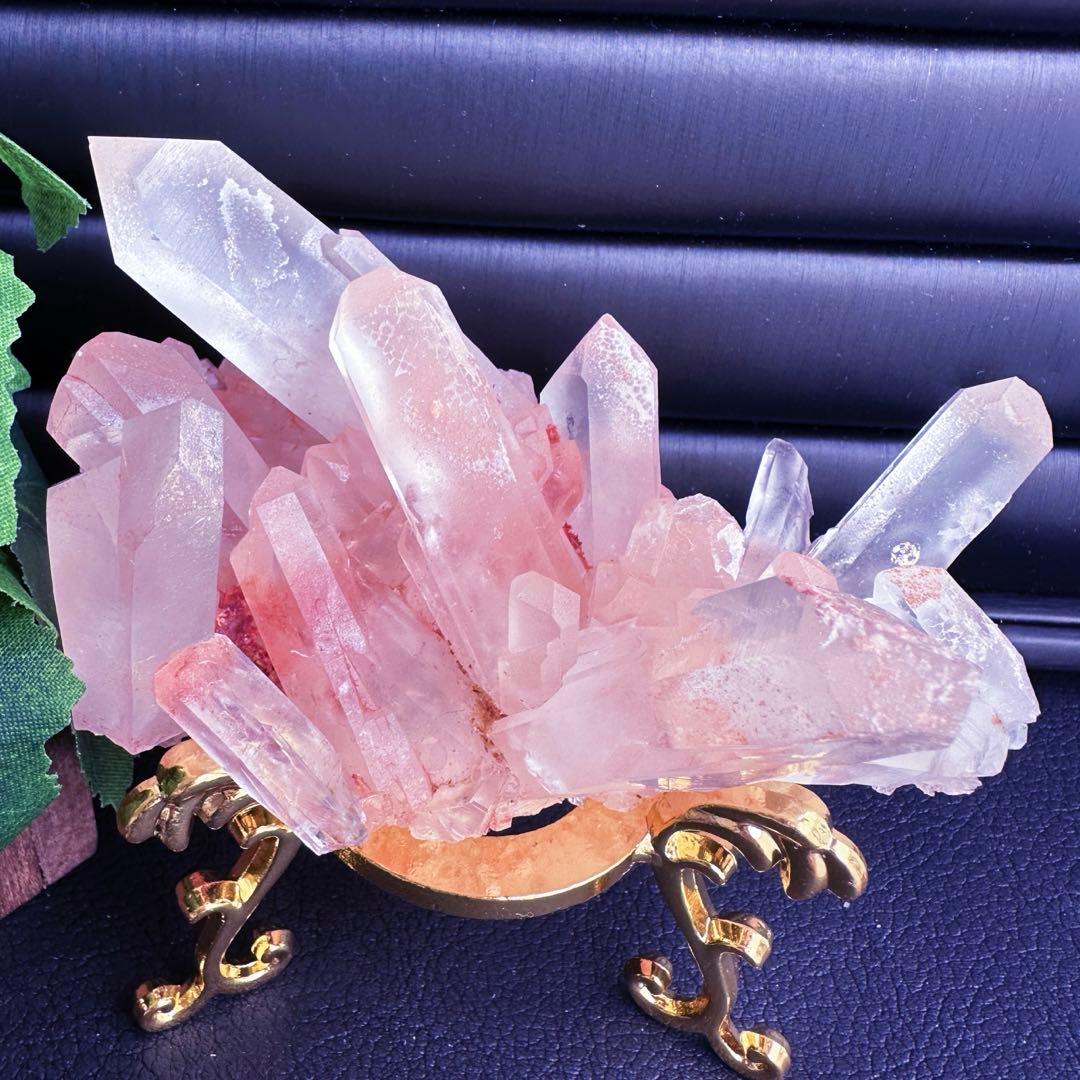 爆レア❗️浄化❗️超綺麗♡超強いパワー ピンク ヒマラヤ クラスター天然石A1423