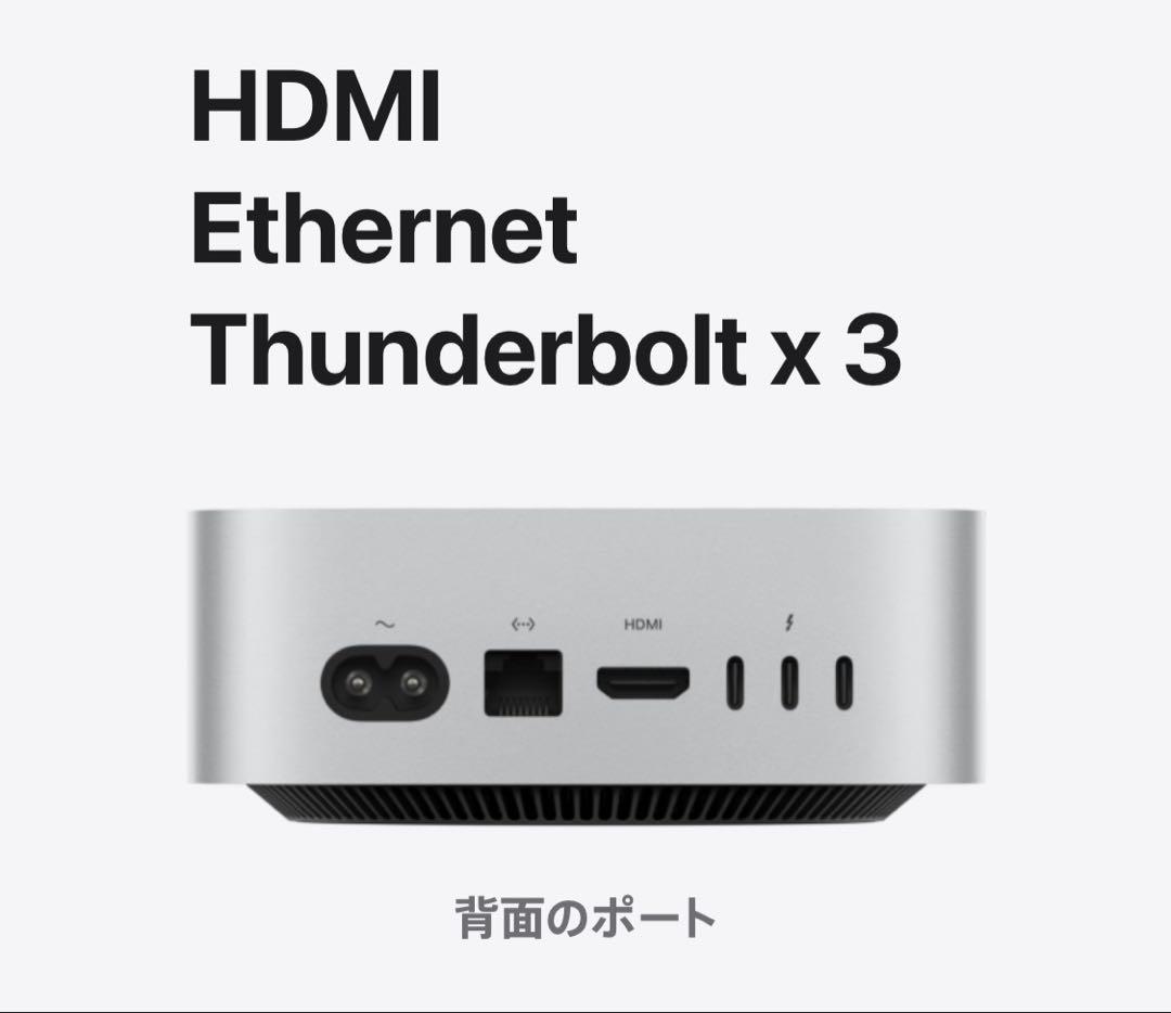 新品 未使用 Apple Mac Mini M4 24GB 512GB
