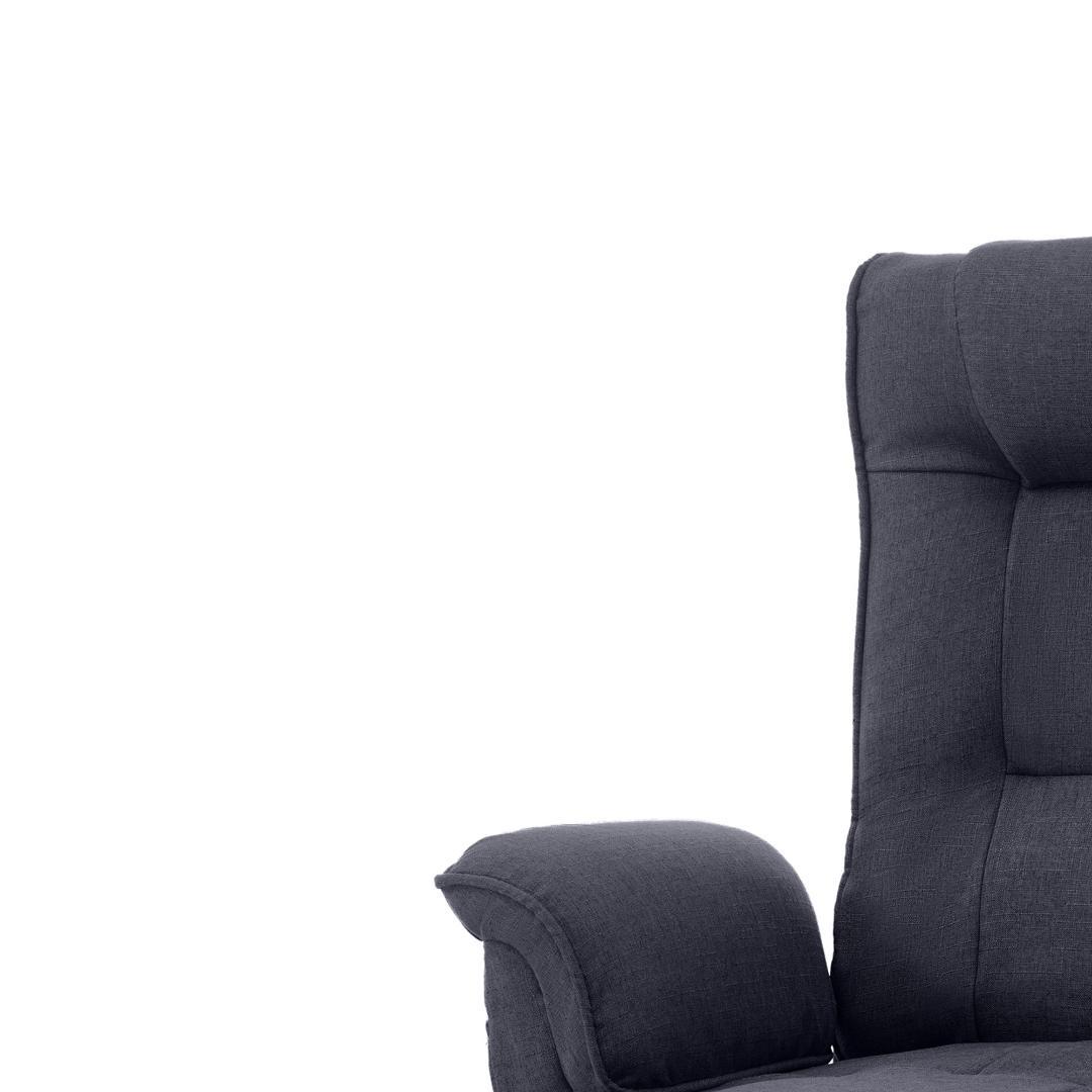 回転式座椅子 肘掛け ハイバック 座いす リクライニング 1人掛けソファー 椅子