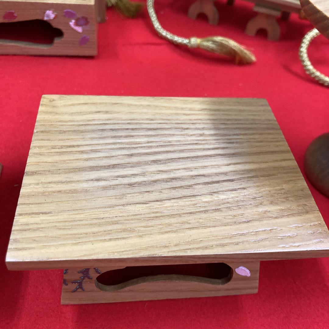 N2 訳あり特価！　豪華な雛道具　40号6点　三段飾り道具　ひな人形道具