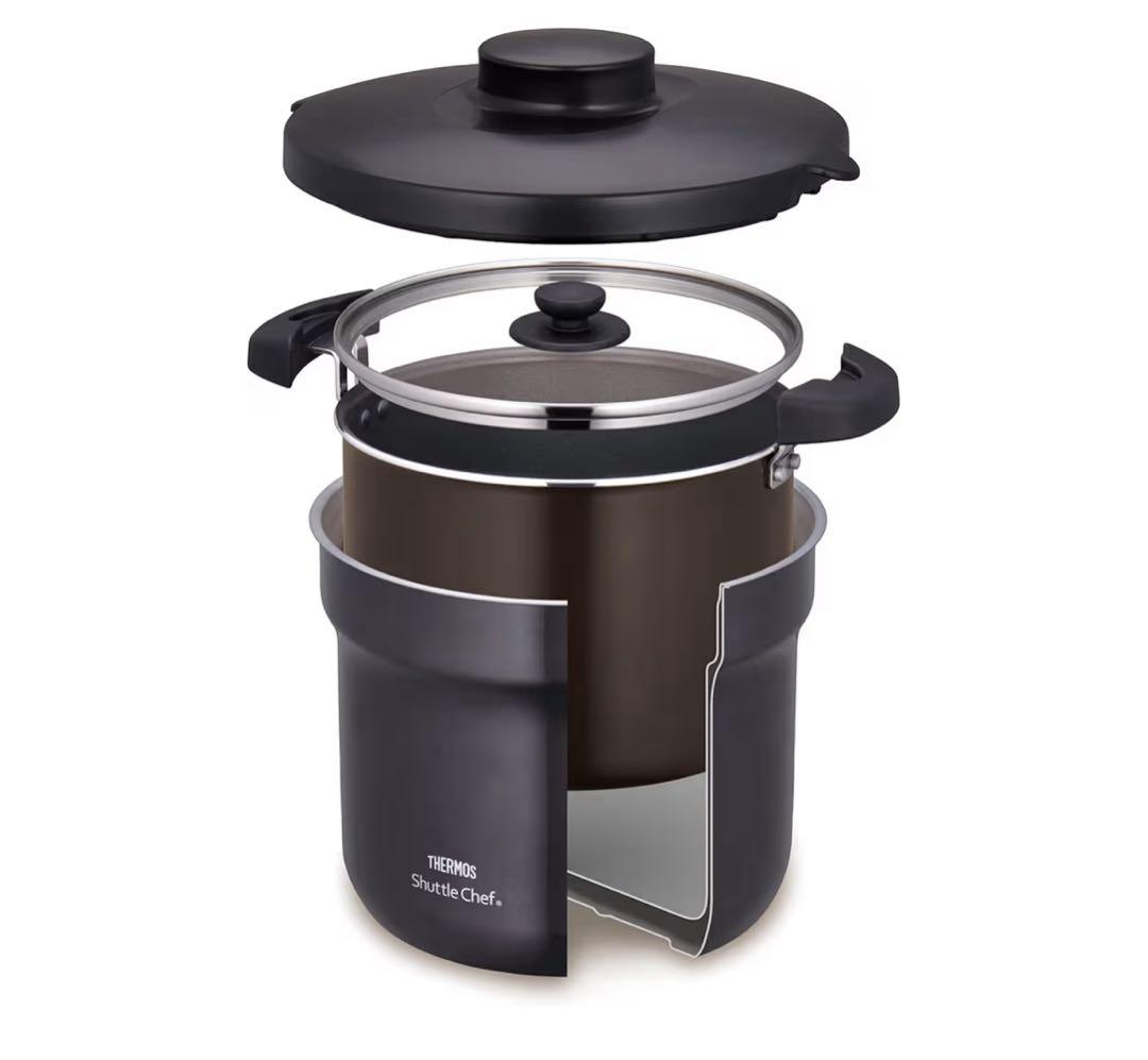 THERMOS KBJ-4501-CGY真空保温調理器シャトルシェフ 4.3L